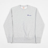 Champion Vertical Script Crewneck Sweatshirt - Grey thumbnail