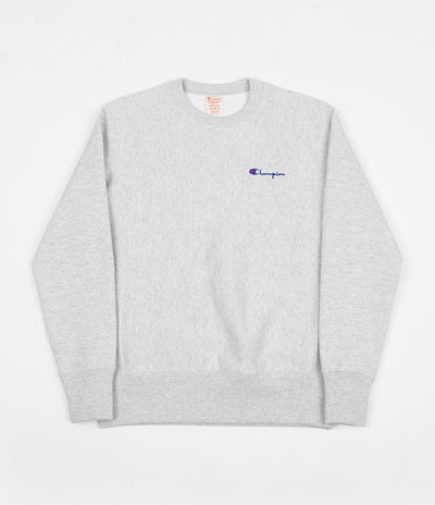 Champion Vertical Script Crewneck Sweatshirt - Grey