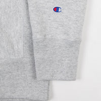 Champion Vertical Script Crewneck Sweatshirt - Grey thumbnail