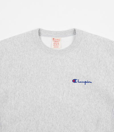 Champion Vertical Script Crewneck Sweatshirt - Grey