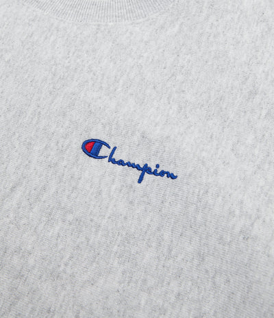 Champion Vertical Script Crewneck Sweatshirt - Grey