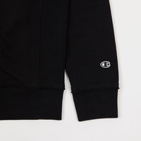 Champion x Wood Wood Gerry Crewneck Sweatshirt - Black thumbnail