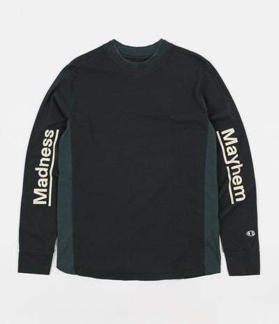 Champion x Wood Wood Henry Long Sleeve T-Shirt - Deep Green