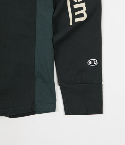 Champion x Wood Wood Henry Long Sleeve T-Shirt - Deep Green