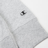 Champion x Wood Wood Mike Box Logo Crewneck Sweatshirt - Grey / White thumbnail