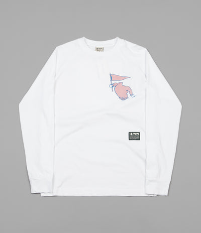 Champion x Wood Wood Rodney Long Sleeve T-Shirt - White