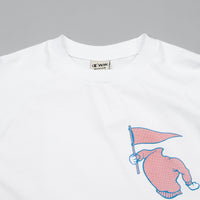 Champion x Wood Wood Rodney Long Sleeve T-Shirt - White thumbnail