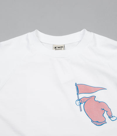 Champion x Wood Wood Rodney Long Sleeve T-Shirt - White