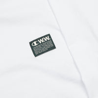 Champion x Wood Wood Rodney Long Sleeve T-Shirt - White thumbnail