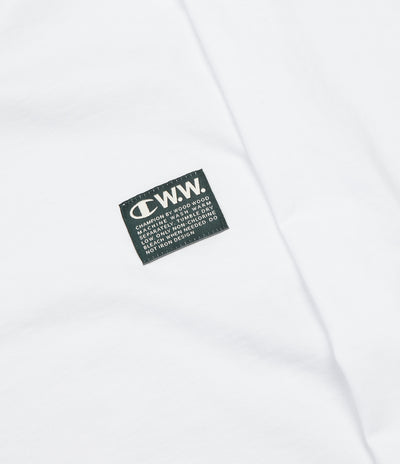 Champion x Wood Wood Rodney Long Sleeve T-Shirt - White