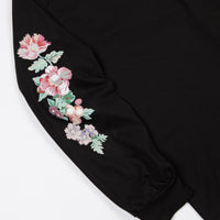 Chocolate Floral Chunk Long Sleeve T-Shirt - Black thumbnail