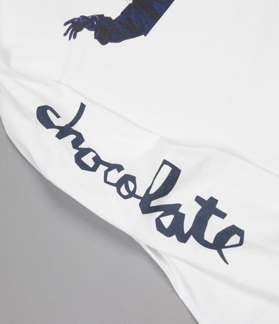 Chocolate Virtual Long Sleeve T-Shirt - White