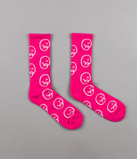 Chrystie NYC Bubble Man Socks - Pink