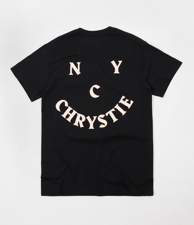 Chrystie NYC Face Logo T-Shirt - Black