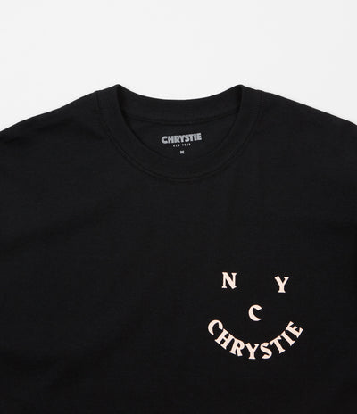 Chrystie NYC Face Logo T-Shirt - Black