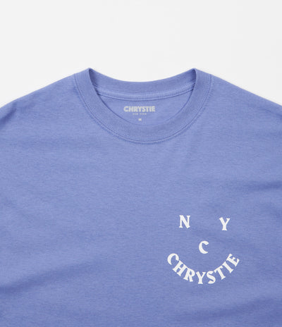 Chrystie NYC Face Logo T-Shirt - Lavender