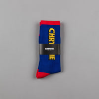 Chrystie NYC OG Logo Socks - Blue thumbnail