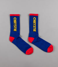 Chrystie NYC OG Logo Socks - Blue