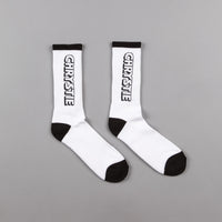 Chrystie NYC OG Logo Socks (2-Pack) - White / Blue thumbnail