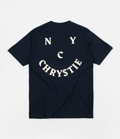 Chrystie NYC Smile Logo T-Shirt - Harbour Blue