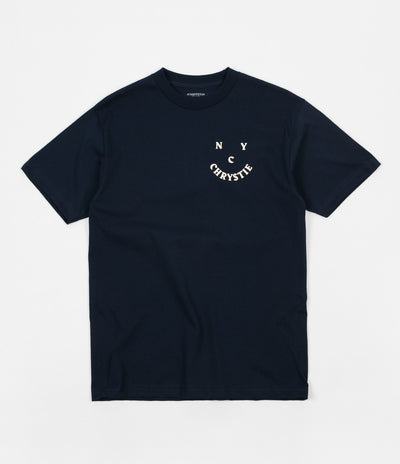 Chrystie NYC Smile Logo T-Shirt - Harbour Blue