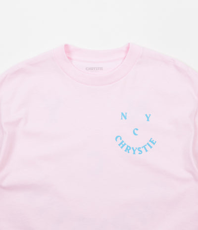 Chrystie NYC Smile Logo T-Shirt - Light Pink