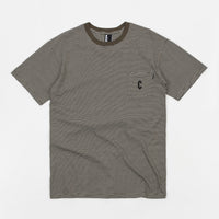 Chrystie NYC Stripe Pocket T-Shirt - Military Green thumbnail