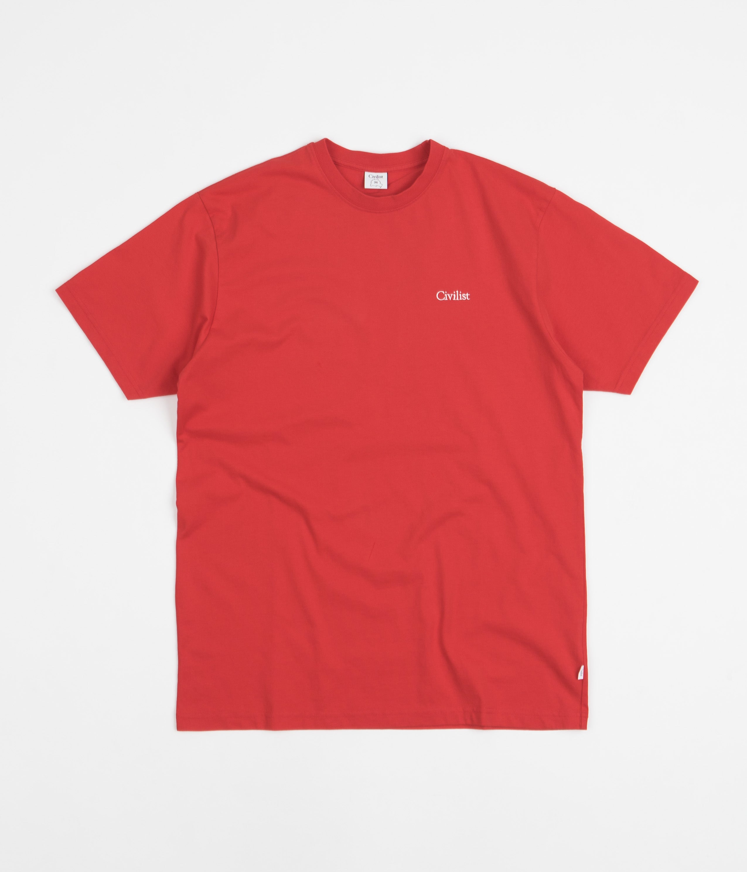 Civilist Mini Logo T-Shirt - Red | Flatspot