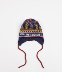 Classic Grip x Quartersnacks Earflap Beanie - Navy