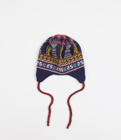 Classic Grip x Quartersnacks Earflap Beanie - Navy