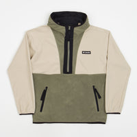 Columbia Backbowl Lite Half Zip Hoodie - Ancient Fossil / Stone Green / Black thumbnail