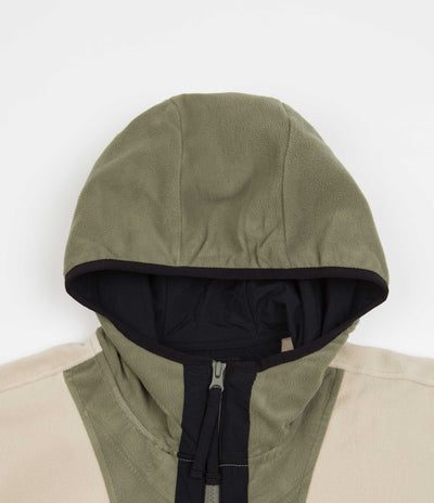 Columbia Backbowl Lite Half Zip Hoodie - Ancient Fossil / Stone Green / Black