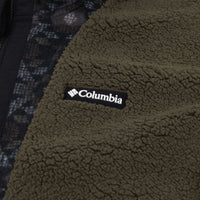 Columbia Backbowl Sherpa Zip Hoodie - Olive Green / Black Blanket Print / Black thumbnail