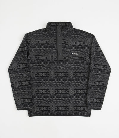 Columbia Helvetia Half Snap Fleece - Black 80s Stripe Print