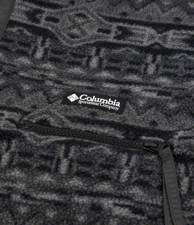 Columbia Helvetia Half Snap Fleece - Black 80s Stripe Print