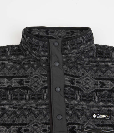 Columbia Helvetia Half Snap Fleece - Black 80s Stripe Print