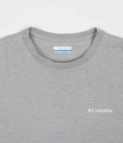 Columbia North Cascades Long Sleeve T-Shirt - Columbia Grey Heather / White