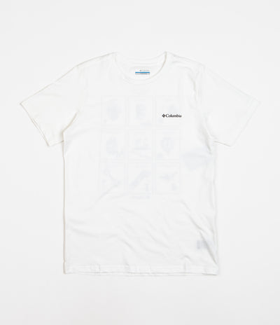 Columbia Rapid Ridge Back Graphic T-Shirt - White / Campsite Icons Graphic