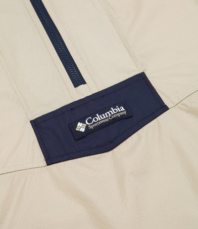 Columbia Santa Ana Anorak - Ancient Fossil / White / Collegiate Navy