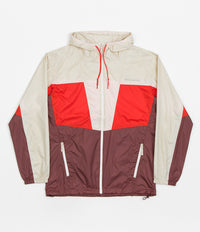 Columbia Trail Traveler Windbreaker Jacket - Light Raisin / Spicy / Chalk