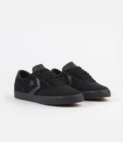 Converse Checkpoint Pro Ox Suede Shoes - Black / Black / Black