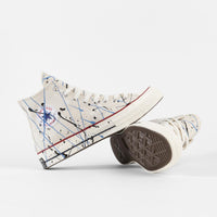 Converse Chuck 70 Hi Archive Paint Splatter Print Shoes - Egret / Digital Blue / Egret thumbnail