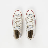 Converse Chuck 70 Hi Archive Paint Splatter Print Shoes - Egret / Digital Blue / Egret thumbnail