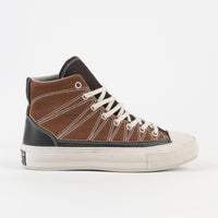 Converse Chuck 70 Hi Cozy Granola Shoes - Brindle Brown / Steel thumbnail