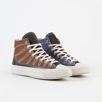 Converse Chuck 70 Hi Cozy Granola Shoes - Brindle Brown / Steel thumbnail