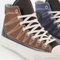 Converse Chuck 70 Hi Cozy Granola Shoes - Brindle Brown / Steel thumbnail