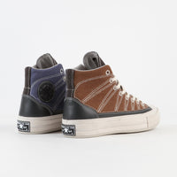 Converse Chuck 70 Hi Cozy Granola Shoes - Brindle Brown / Steel thumbnail