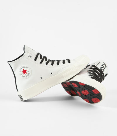 Converse Chuck 70 Hi Keith Haring Shoes - Egret / Black / Red