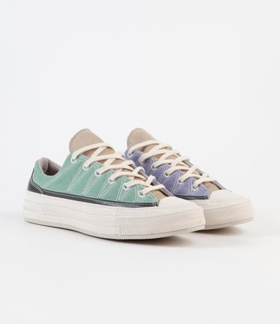 Converse Chuck 70 Ox Cozy Granola Shoes - Cool Sage / Slate Lilac