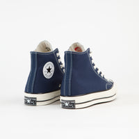 Converse CTAS 70's Hi Recycled Shoes - Midnight Navy / Egret / Black thumbnail